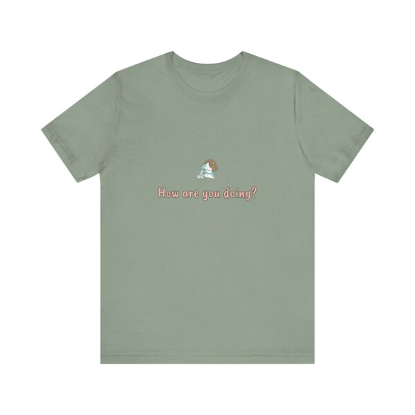Aquarius Girl T-Shirt – Cute Zodiac Tee, Astrology Gift, Air Sign Shirt, 'How Are You Doing?' Minimalist Aquarius Aesthetic - Image 6