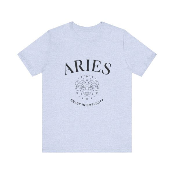 Minimalist Aries Zodiac T-Shirt - Unisex White Tee for Astrology Lovers - Image 17