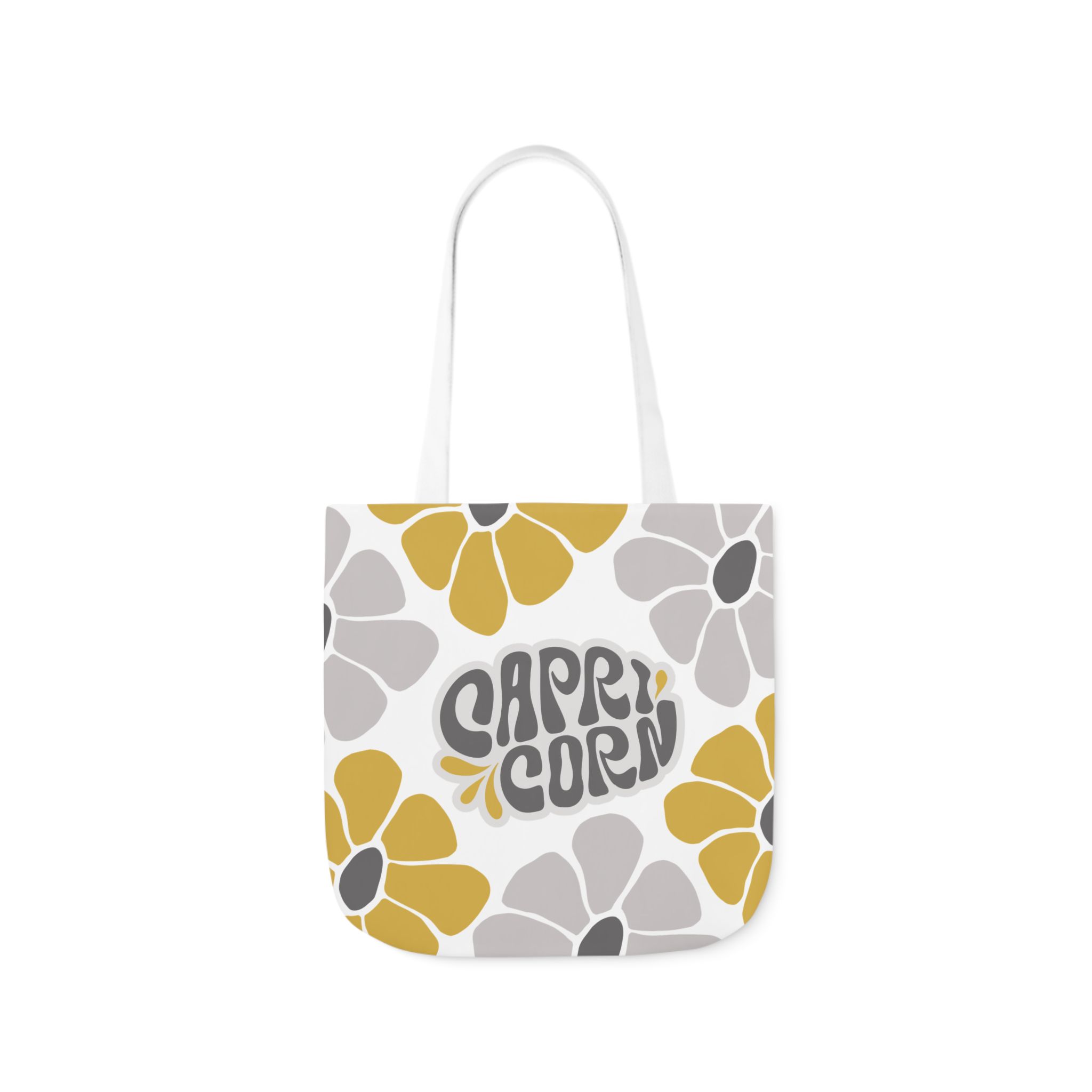 Beautiful Vintage Capricorn Zodiac Tote Bag – Aesthetic Floral Astrology Gift for Capricorn Women, Capricorn Birthday Present, Capricorn Sign Canvas Bag