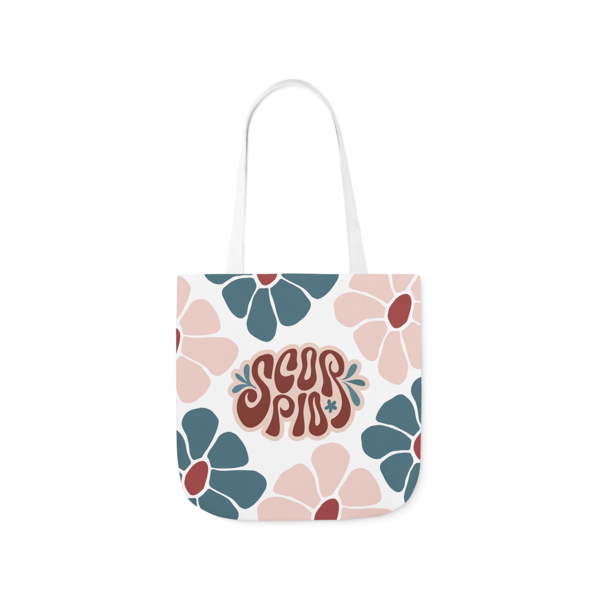 Beautiful Vintage Scorpio Zodiac Tote Bag – Aesthetic Floral Astrology Gift for Scorpio Women, Scorpio Birthday Present, Scorpio Sign Canvas Bag
