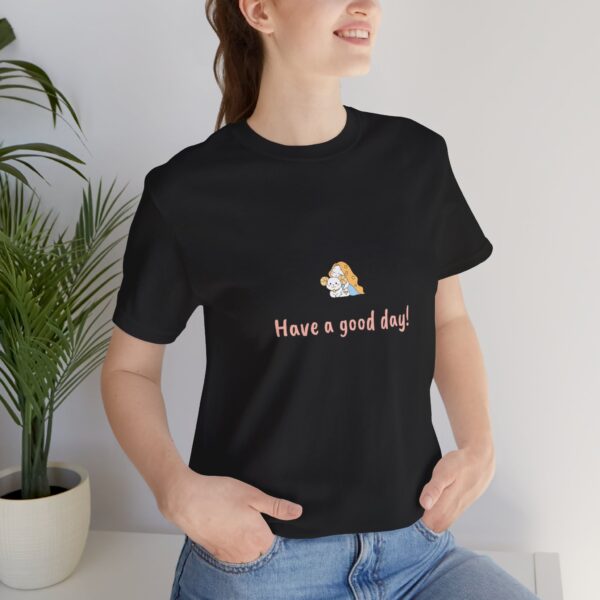 Aries Girl T-Shirt – Cute Zodiac Tee, Astrology Gift, Fire Sign Shirt, 'Have a Good Day!' Minimalist Aries Aesthetic - Image 3